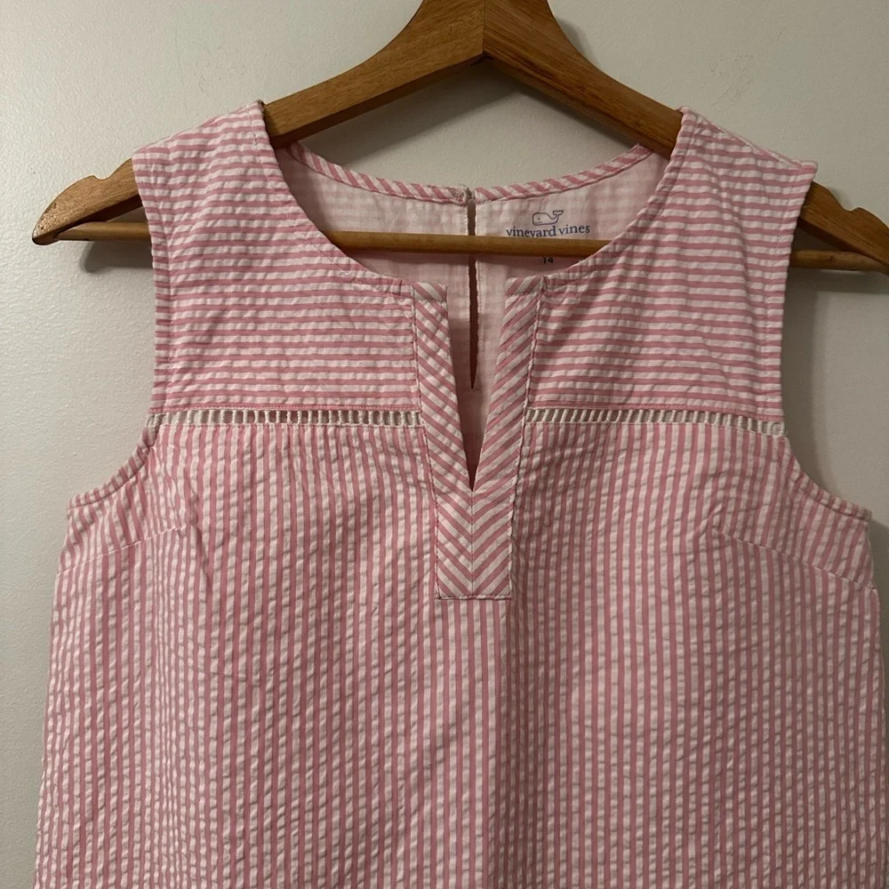 VINEYARD VINES Girls' Seersucker Shift Dress - NEW
